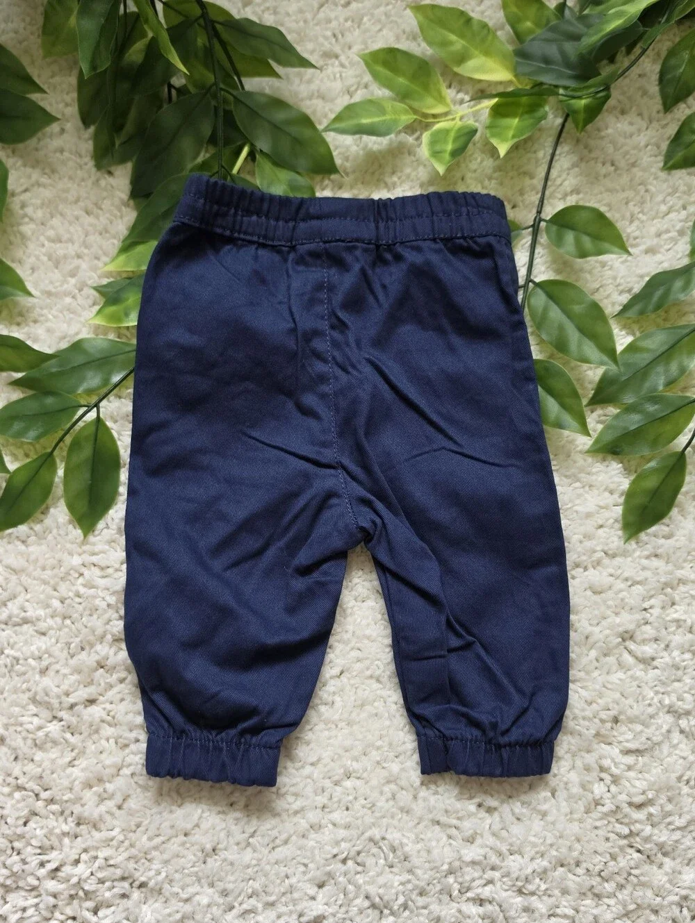 Baby Boy Navy Blue Joggers (0-3 Months)